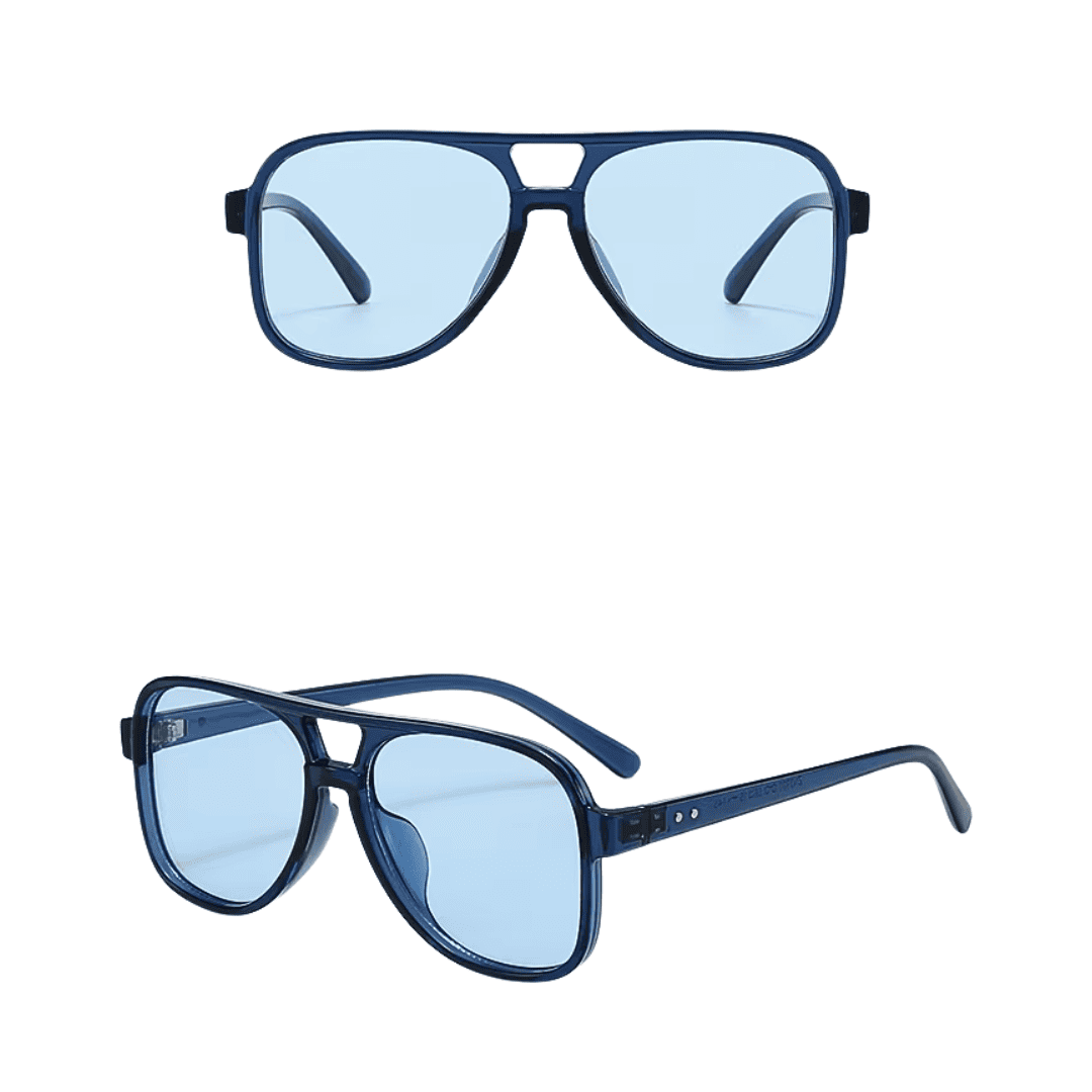 Retro Square Aviator Sunglasses