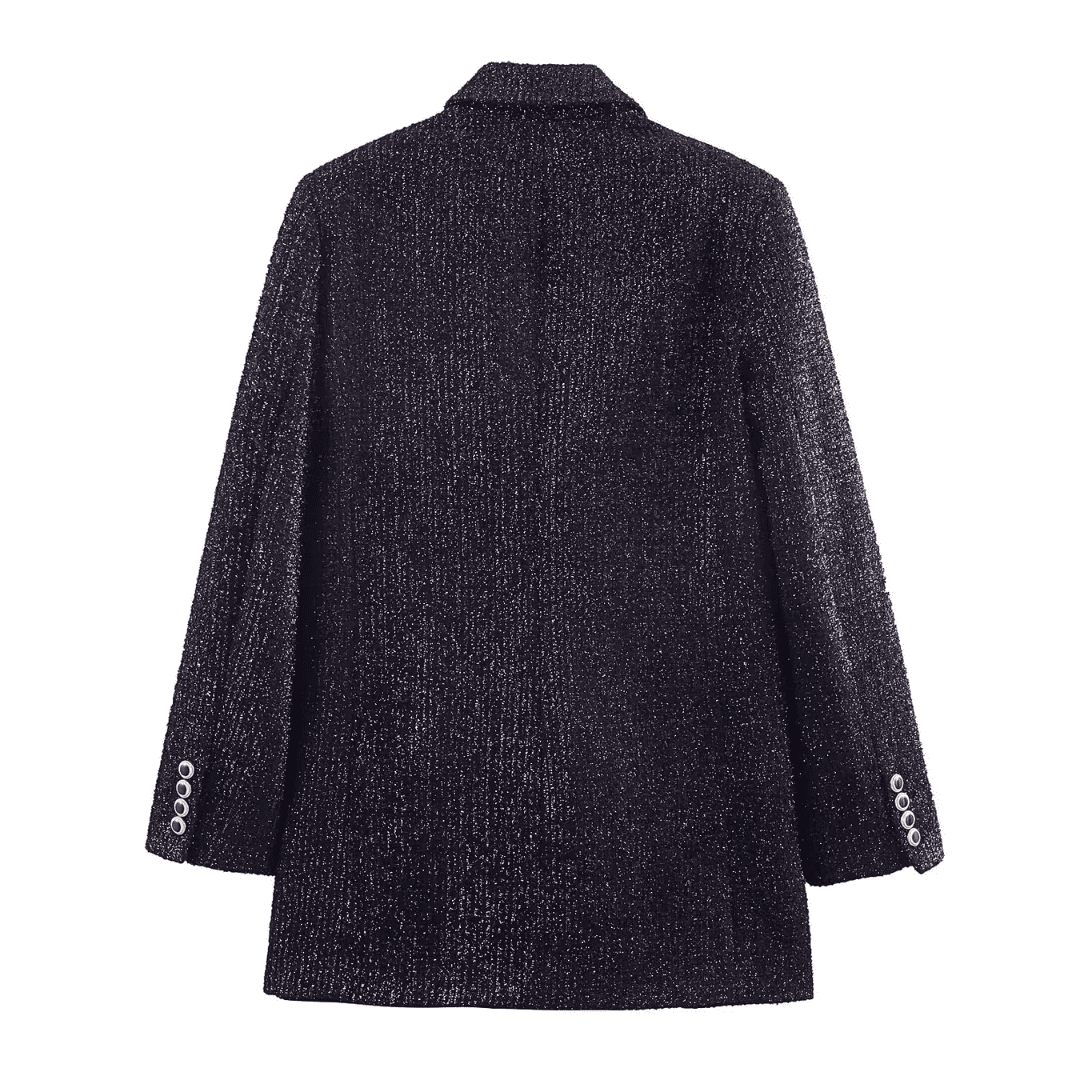 Shimmer Tweed Double Blazer