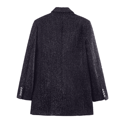 Shimmer Tweed Double Blazer