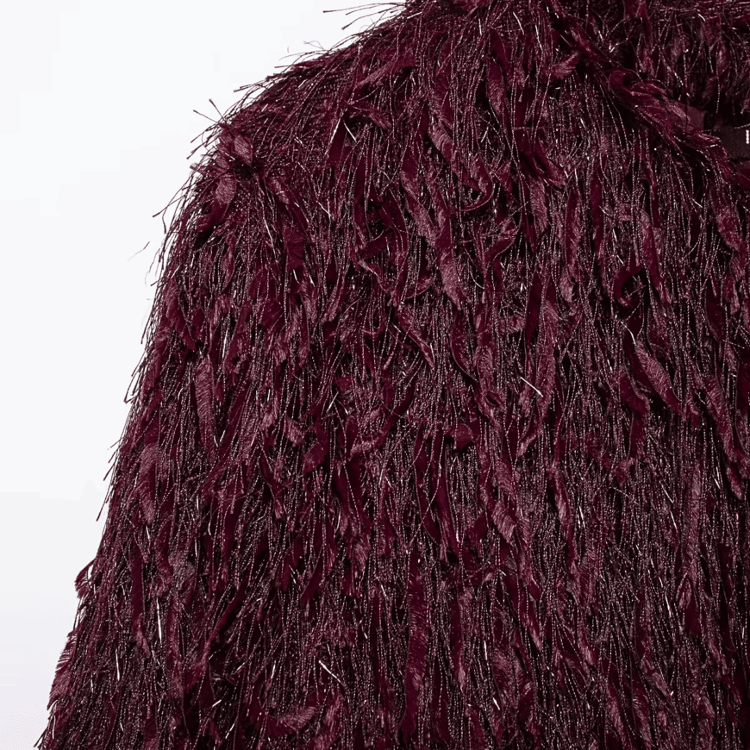 Shaggy Faux Fur Cropped Jacket