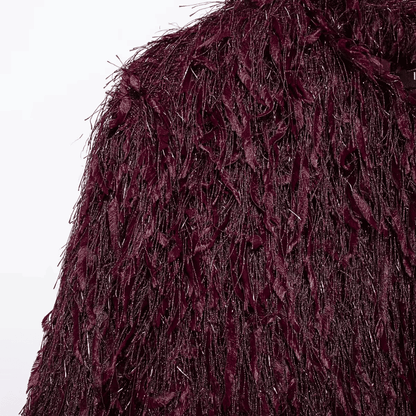 Shaggy Faux Fur Cropped Jacket