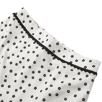 Blumendruck-Crop-Top mit Rock-Set