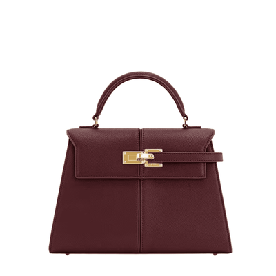 Elegant Grainy Leather Handbag