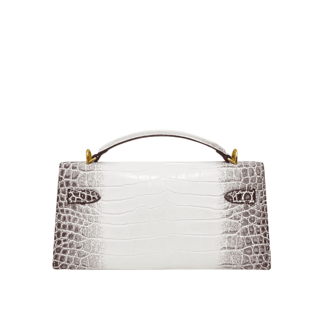 Croco Embossed Shoulder Bag