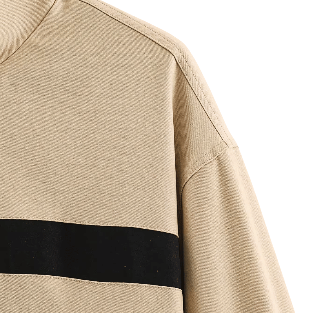 Contrast Stripe High Neck Zip Jacket