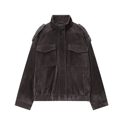 Elowen Suede Bomber Jacket