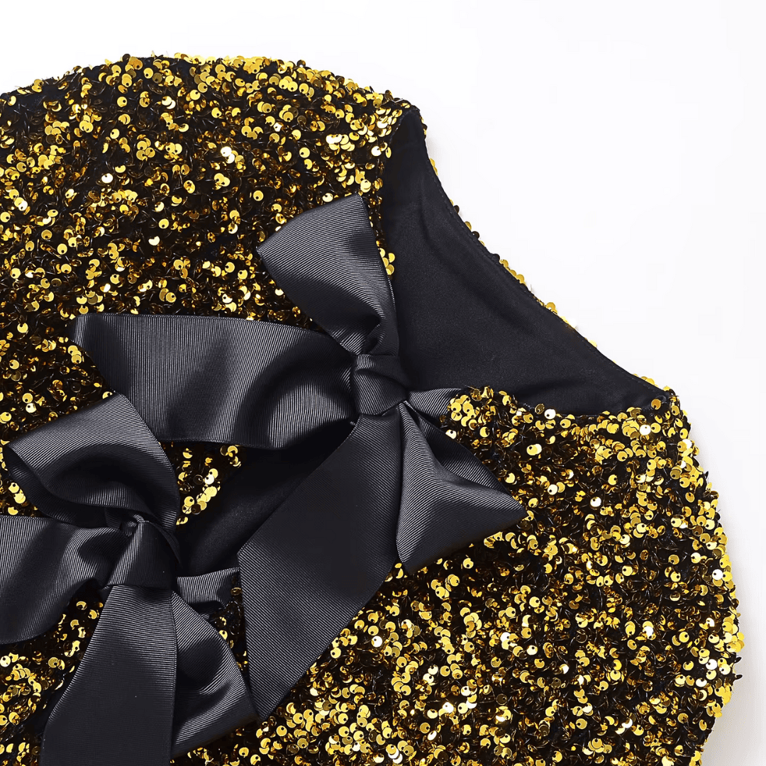 Sequin Bow Cropped Jacket