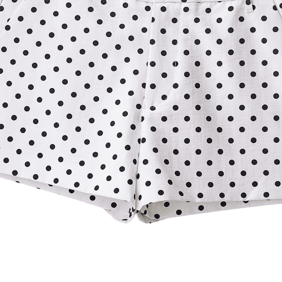 Gepunktete Sommershorts