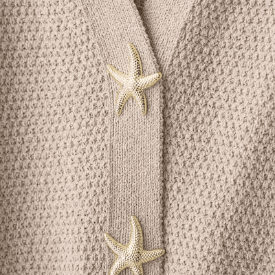 Starfish Button Knit Cardigan