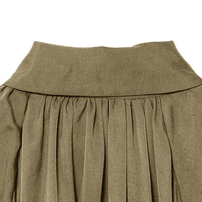 Jacke mit Plissée und Ballonärmeln zum Reißverschluss