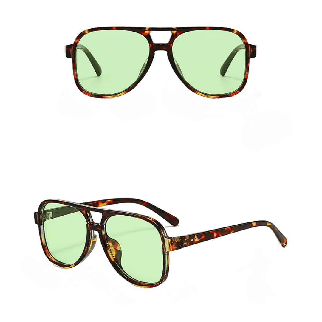 Retro Square Aviator Sunglasses