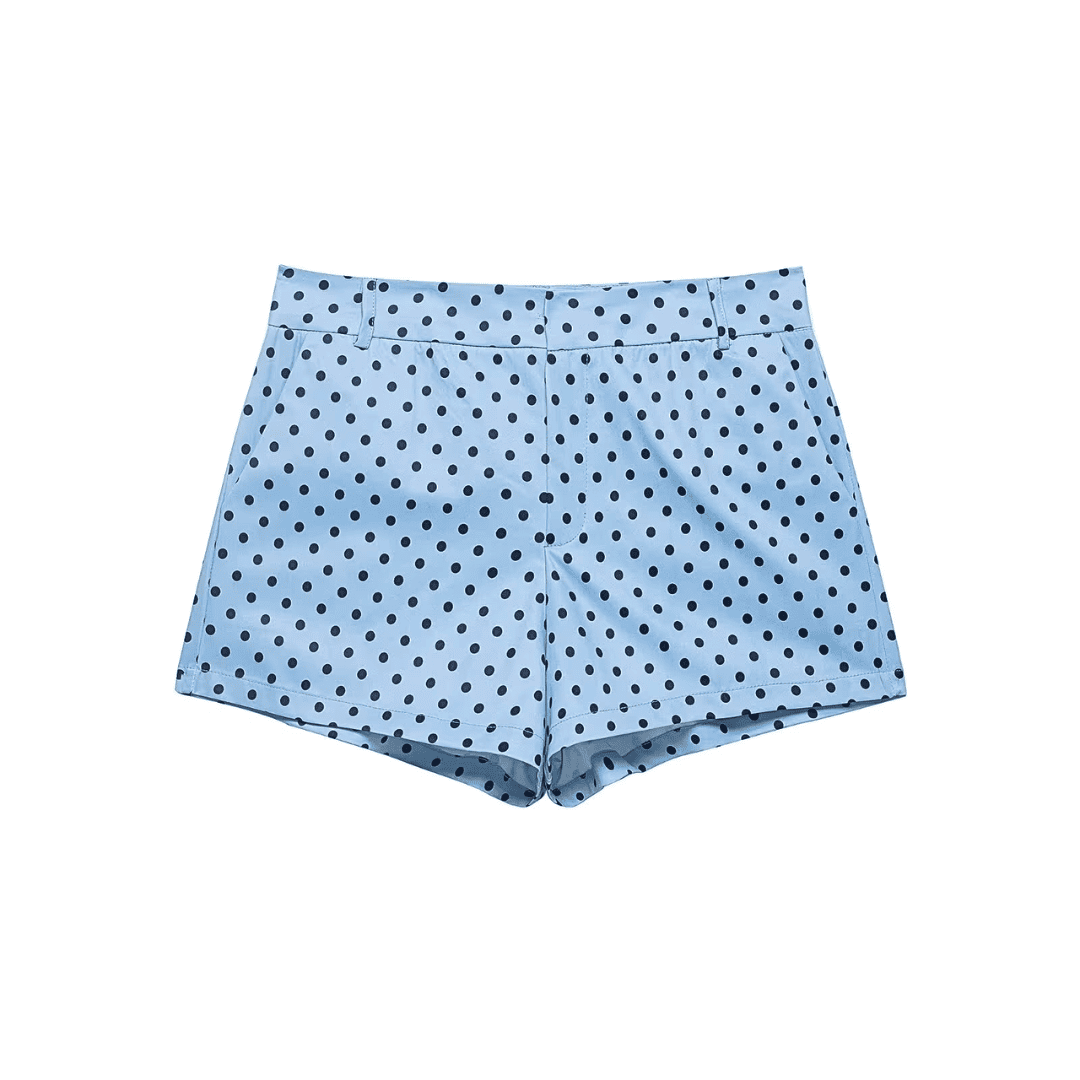 Gepunktete Sommershorts