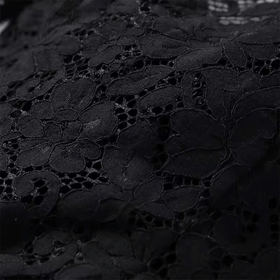 Floral Lace Faux Fur Trimmed Jacket – Gothic Glamour Outerwear