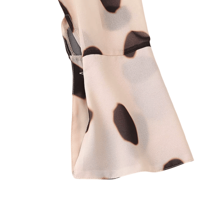 Polka Dot Shirt Dress – Asymmetric Tie Front