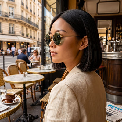 Retro Round Metal Sunglasses