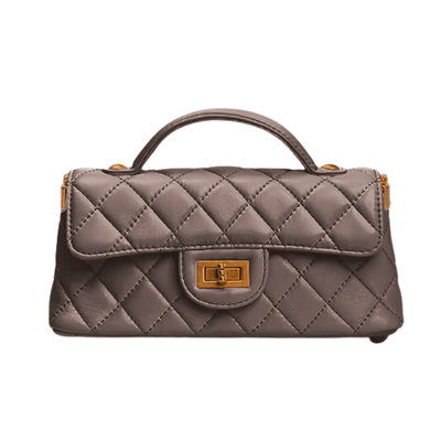 Classic Croc-Effect Top-Handle Bag