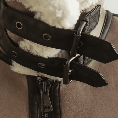 Charlotte Shearling Aviator Vest