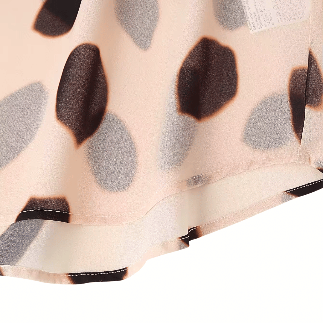 Polka Dot Shirt Dress – Asymmetric Tie Front