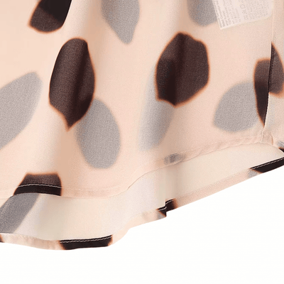 Polka Dot Shirt Dress – Asymmetric Tie Front