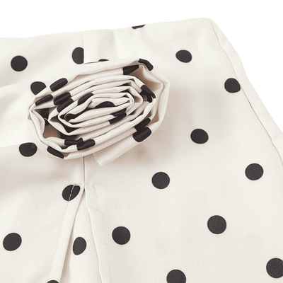 Set aus kurzem Blazer mit Polka-Dots