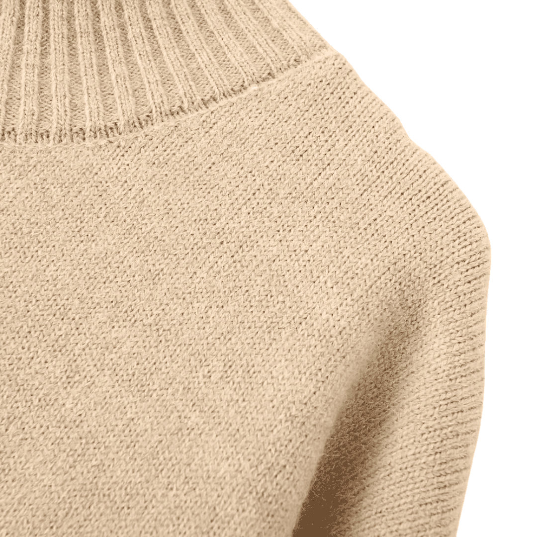 Collared Ribbed Knit Sweater