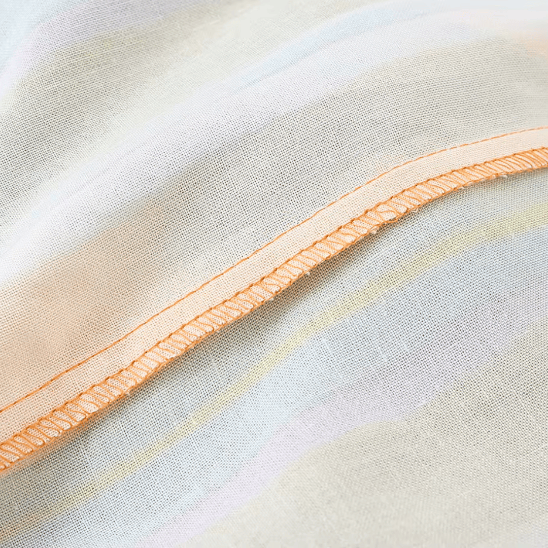 Striped Linen Halter Crop Top & Wide Leg Pants Set