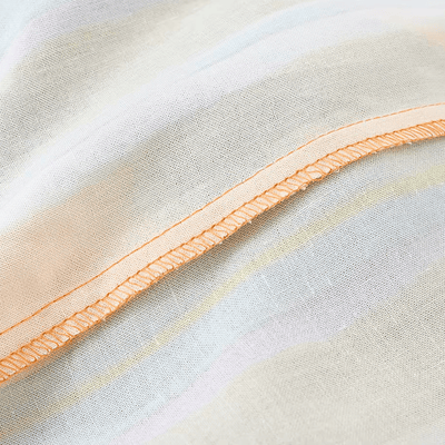 Striped Linen Halter Crop Top & Wide Leg Pants Set