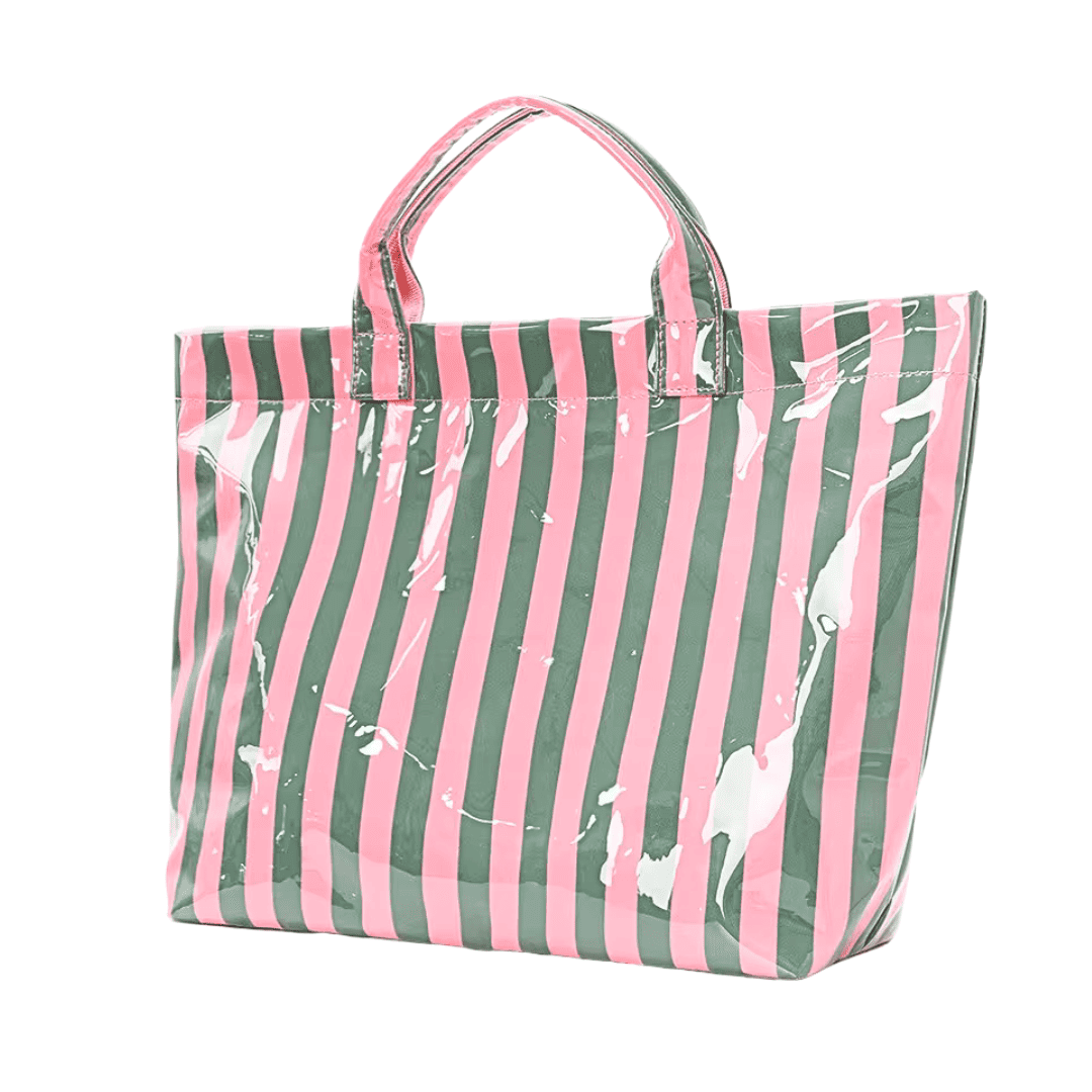 Summer Glossy Stripe Tote