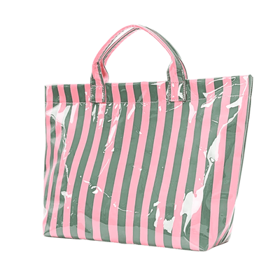 Summer Glossy Stripe Tote