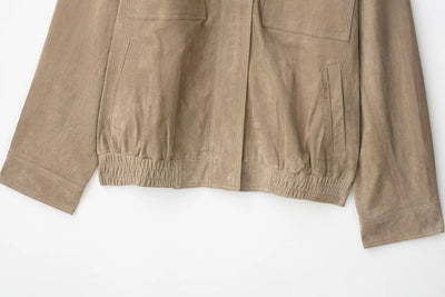 Elowen Suede Bomber Jacket