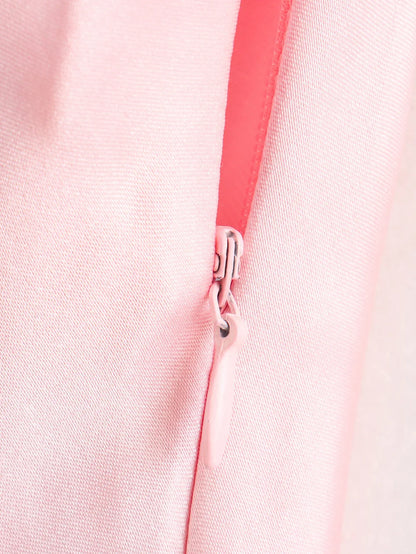 Serene Rose – Maxikleid aus Satin