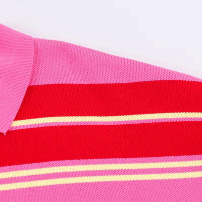 Striped V-Neck Knit Sweater