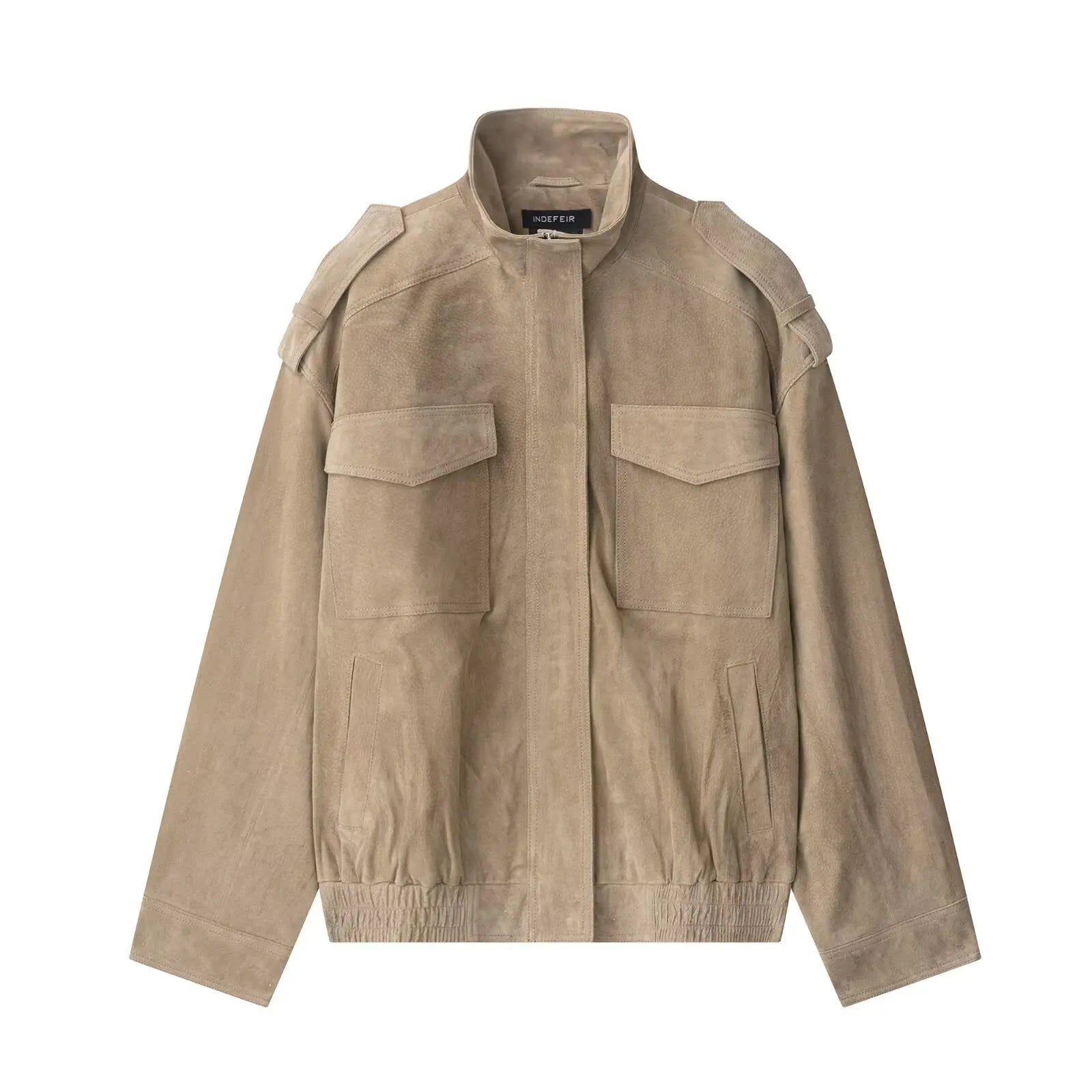 Elowen Suede Bomber Jacket