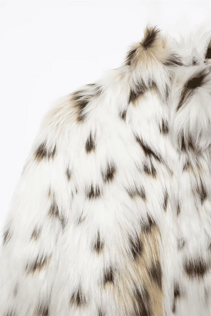 Spotted Faux Fur Jacket
