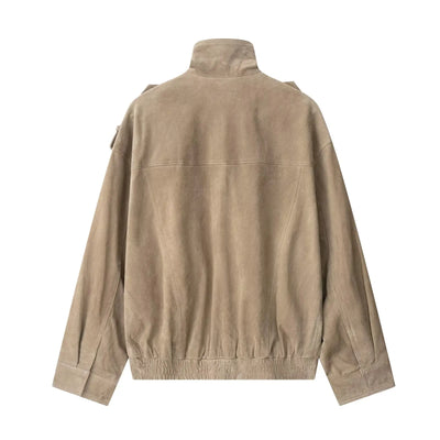 Elowen Suede Bomber Jacket