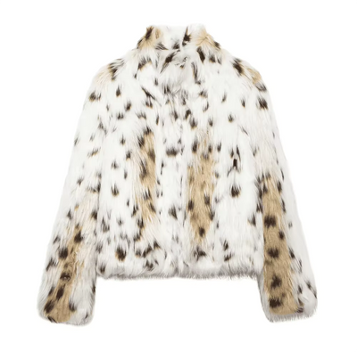 Spotted Faux Fur Jacket
