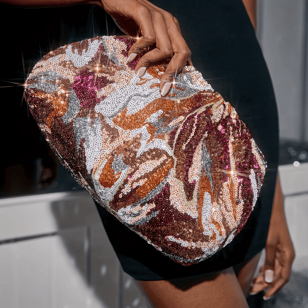 Ayla Dusk Sequin Clutch - Glowletix Inc.