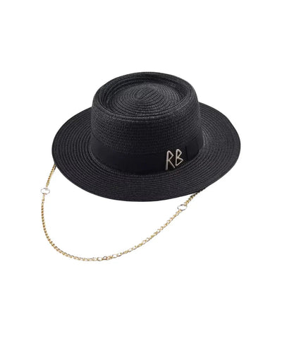 Chic Boater Hat - Glowletix Inc.