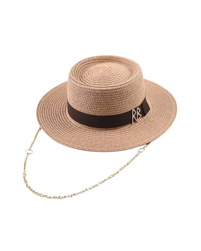 Chic Boater Hat - Glowletix Inc.