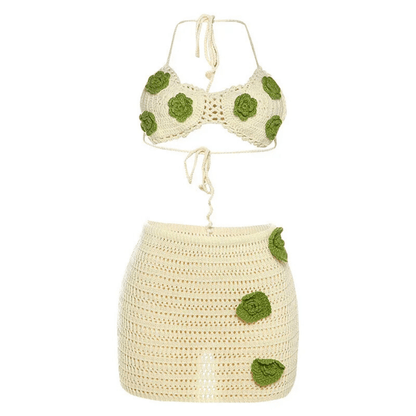 Crochet Floral Beach Set - Glowletix Inc.