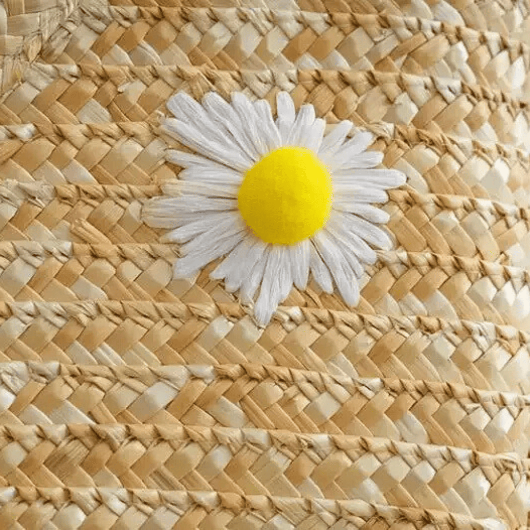 Daisy Straw Beach Bag - Glowletix Inc.
