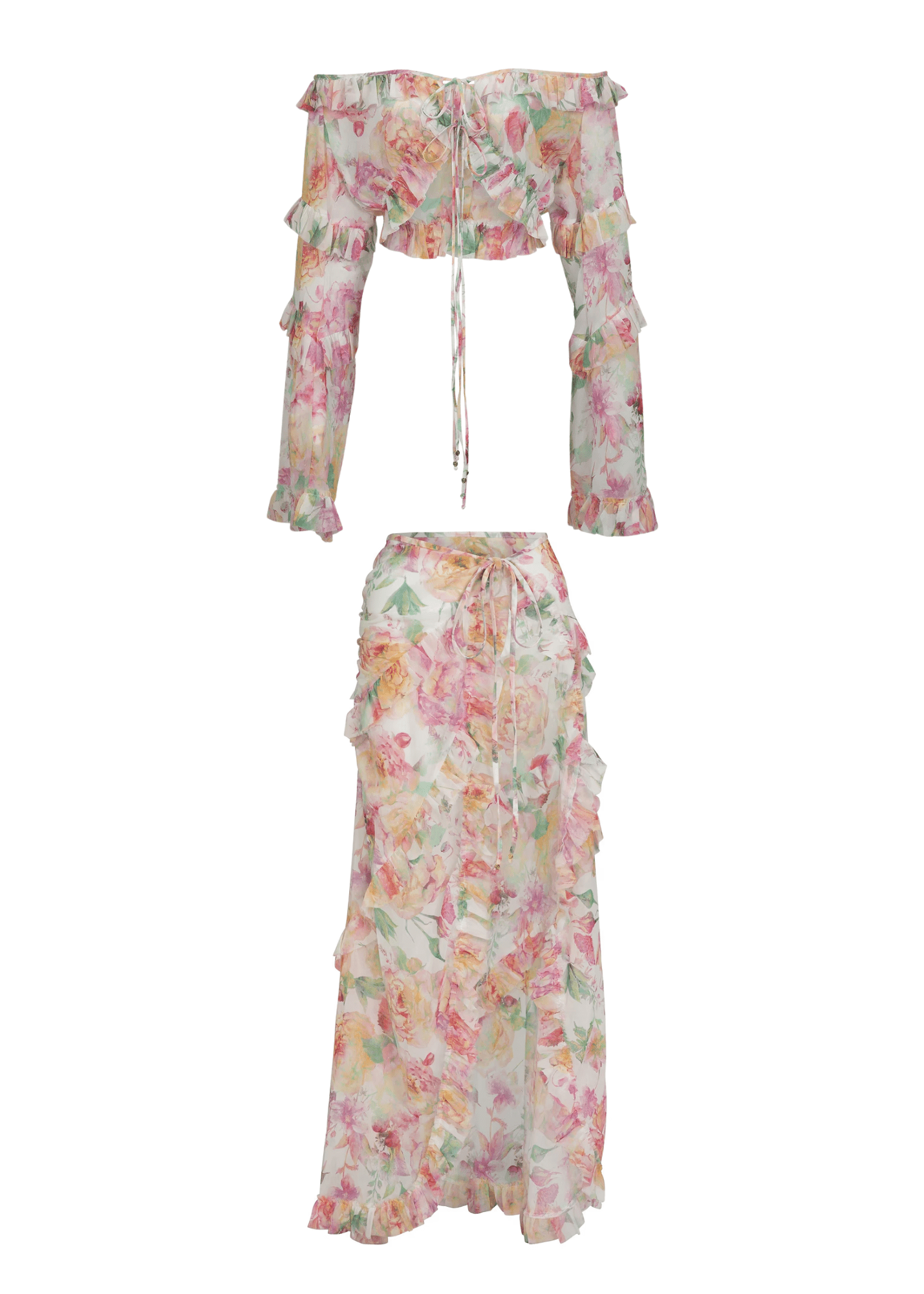 Isla Breeze Floral Co - ord Set - Glowletix Inc.