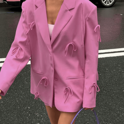 Pink Bow - Tie Blazer - Glowletix Inc.