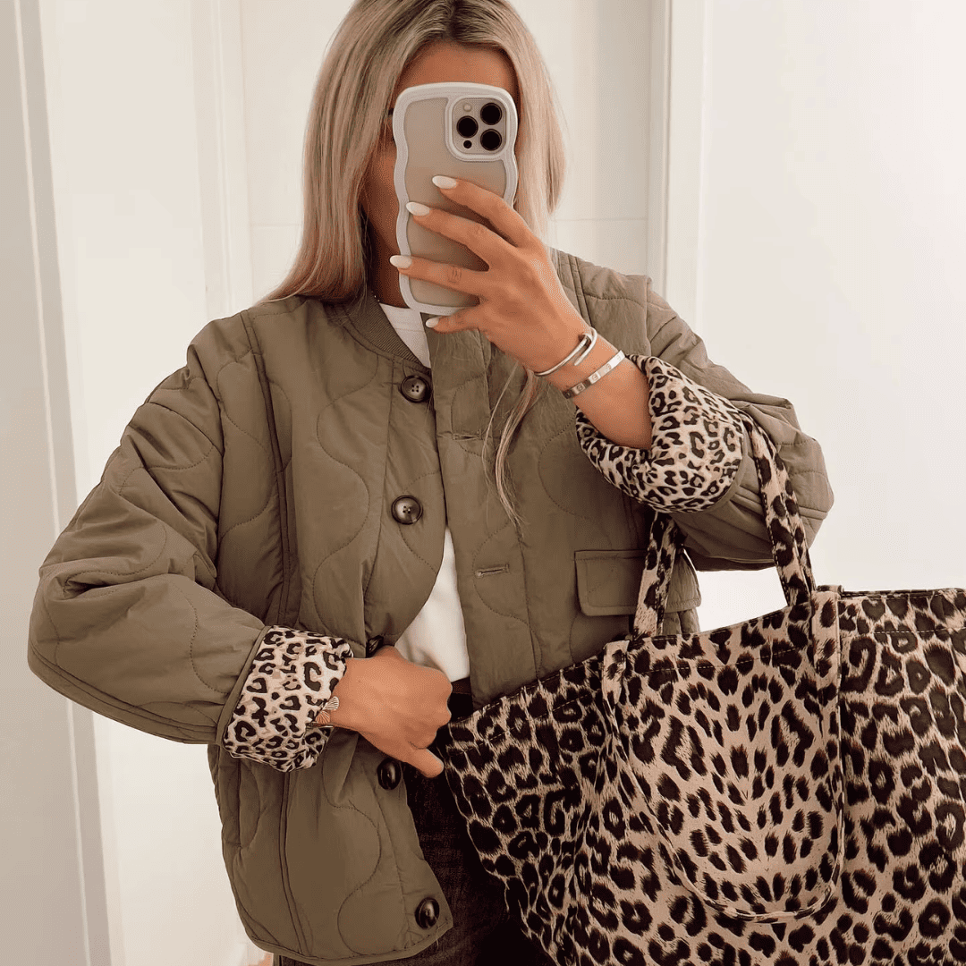 Quilted Leopard Jacket - Glowletix Inc.