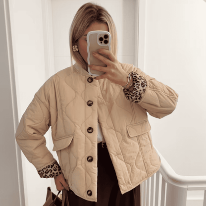 Quilted Leopard Jacket - Glowletix Inc.