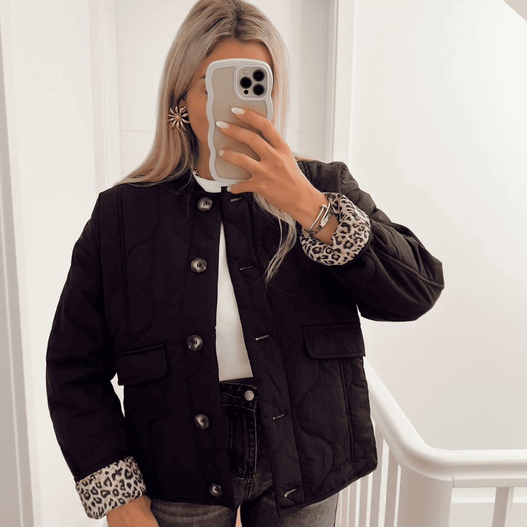 Quilted Leopard Jacket - Glowletix Inc.