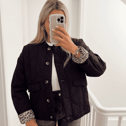 Quilted Leopard Jacket - Glowletix Inc.
