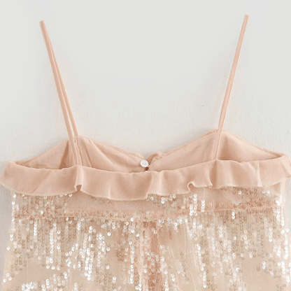 Sequin Tie - Front Cami Top - Glowletix Inc.